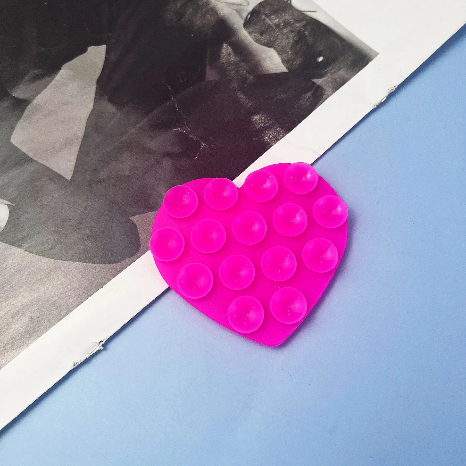 Silicone Mobile Phone Holder Double-sided Suction Cup Self-adhesive Wall-mounted Multi-function Household Strong