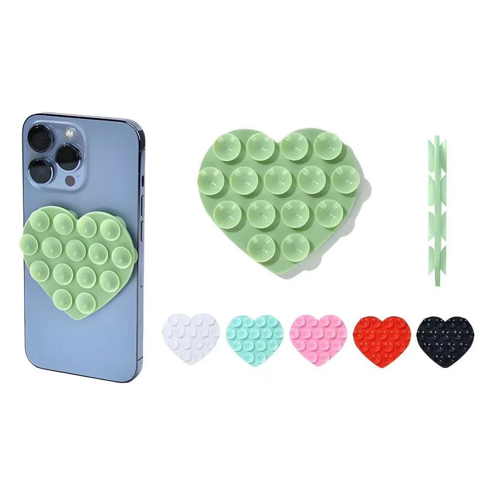Silicone Mobile Phone Holder Double-sided Suction Cup Self-adhesive Wall-mounted Multi-function Household Strong