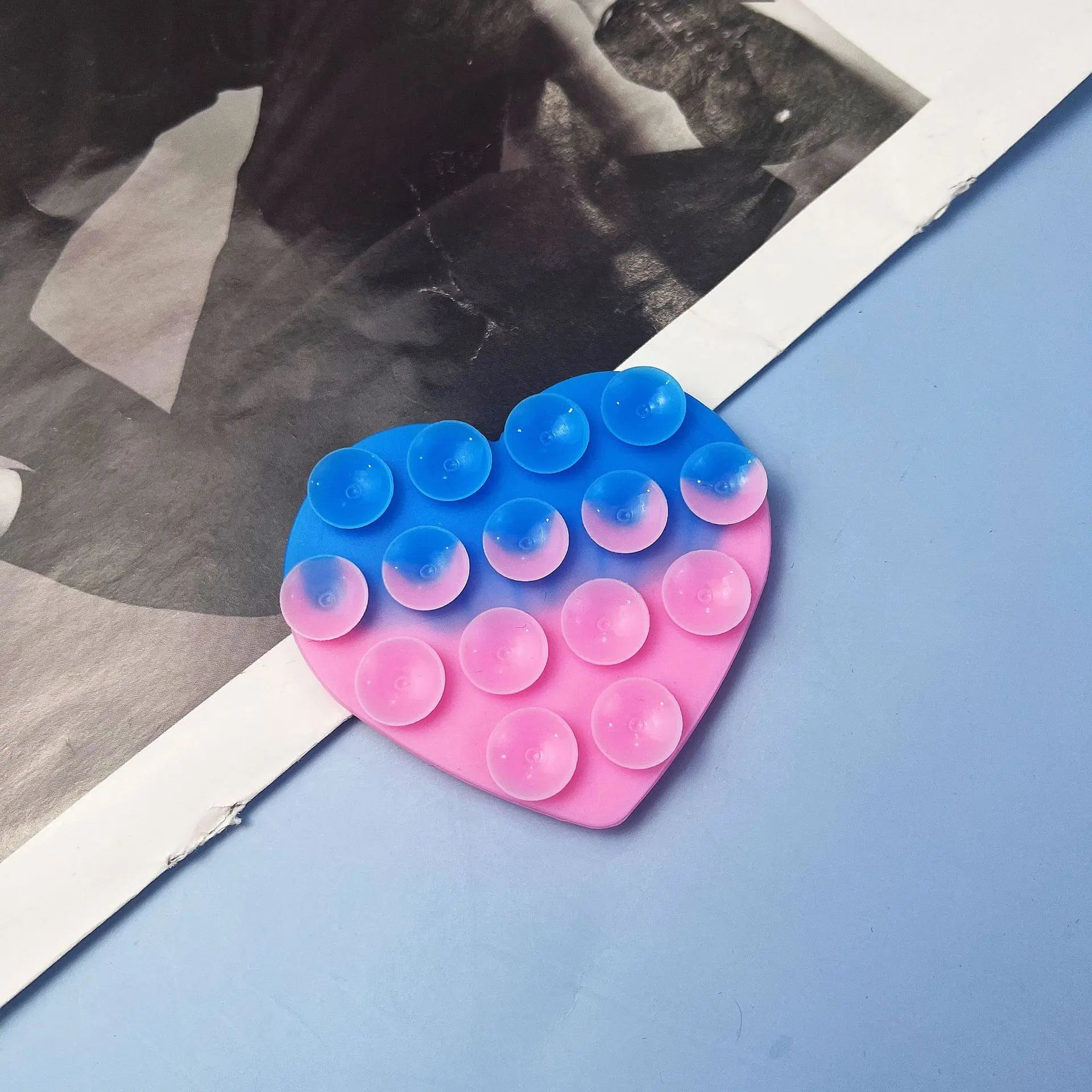 Silicone Mobile Phone Holder Double-sided Suction Cup Self-adhesive Wall-mounted Multi-function Household Strong