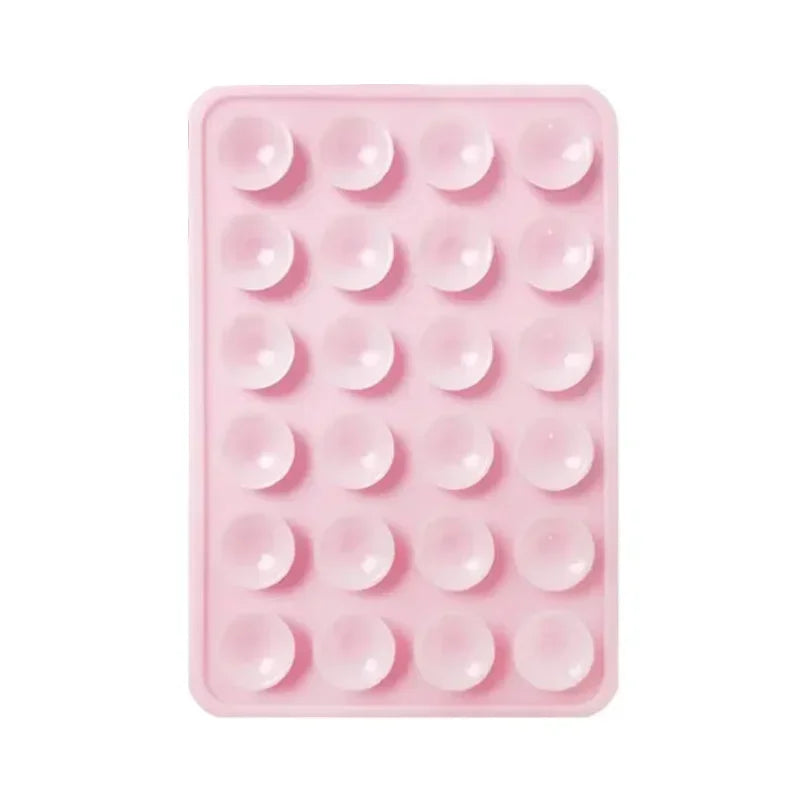 Silicone Suction Phone Holder Mat Multifunctional Suction Cup Wall Stand Square Anti-Slip Single-Sided Case Mount Back Sticker