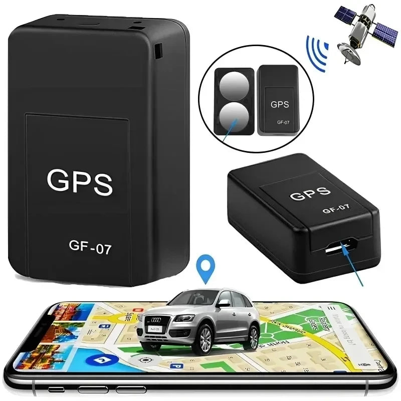 Real-Time GPS Tracking Device GF07 Magnetic Mini GPS Tracker Vehicle Locator Car Pet Compact Portable GPS Locator Position APP